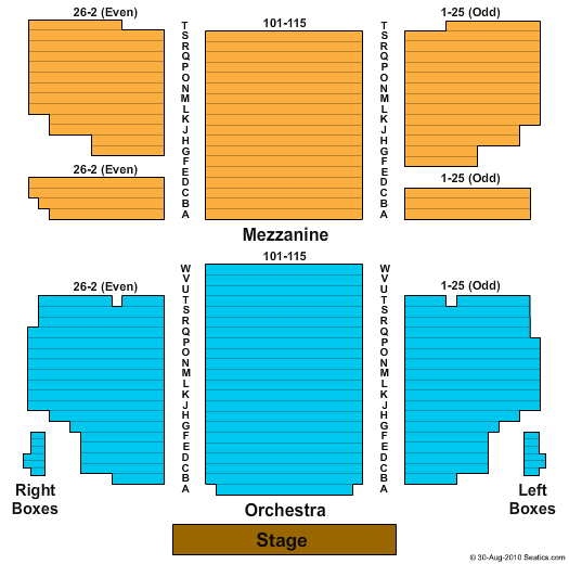Al Hirschfeld Theatre End Stage Seating Chart